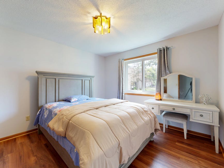 warm lighting bedroom cozy wooden bed