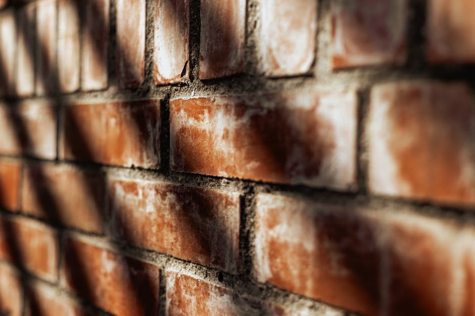 natural red clay brick wall texture