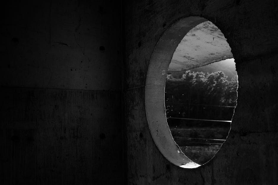 black and white, circle, window의 무료 스톡 사진
