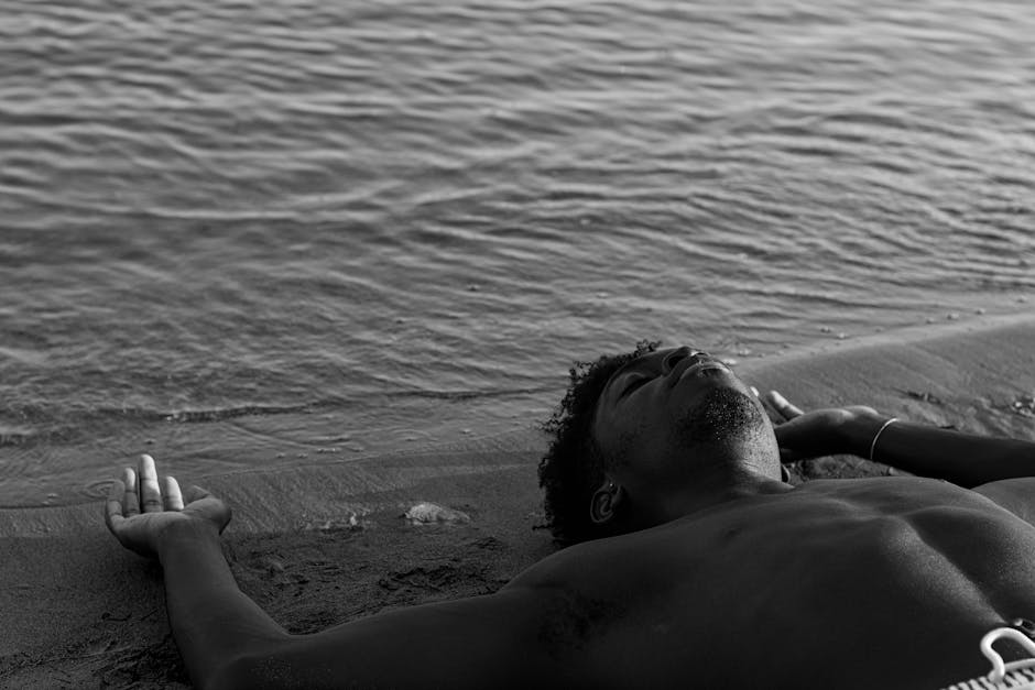 beach picnic with food and drinks