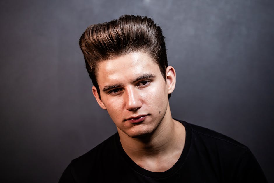 men's hairstyle with volume