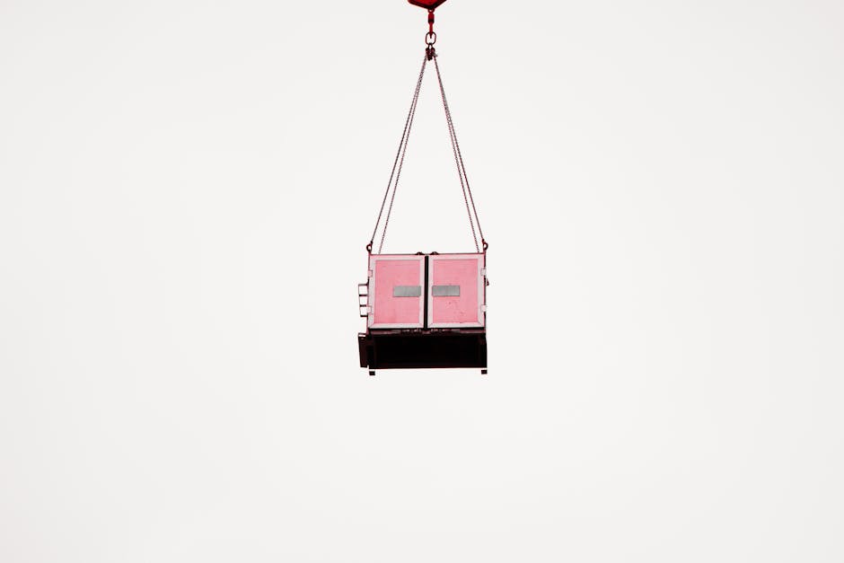 crane lifting prefab tiny house