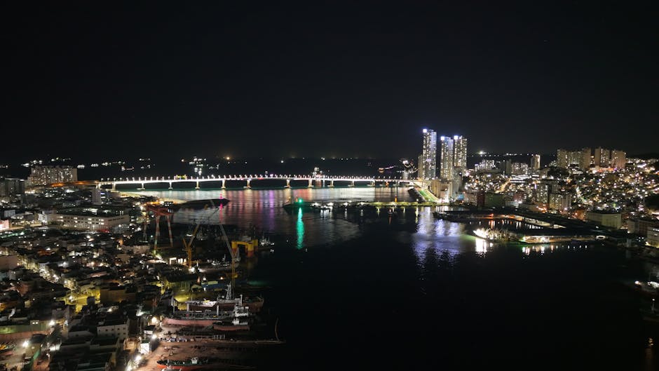 Gwangalli Beach night view bridge