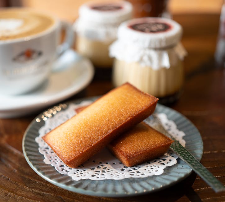 assorted french madeleines and financiers set