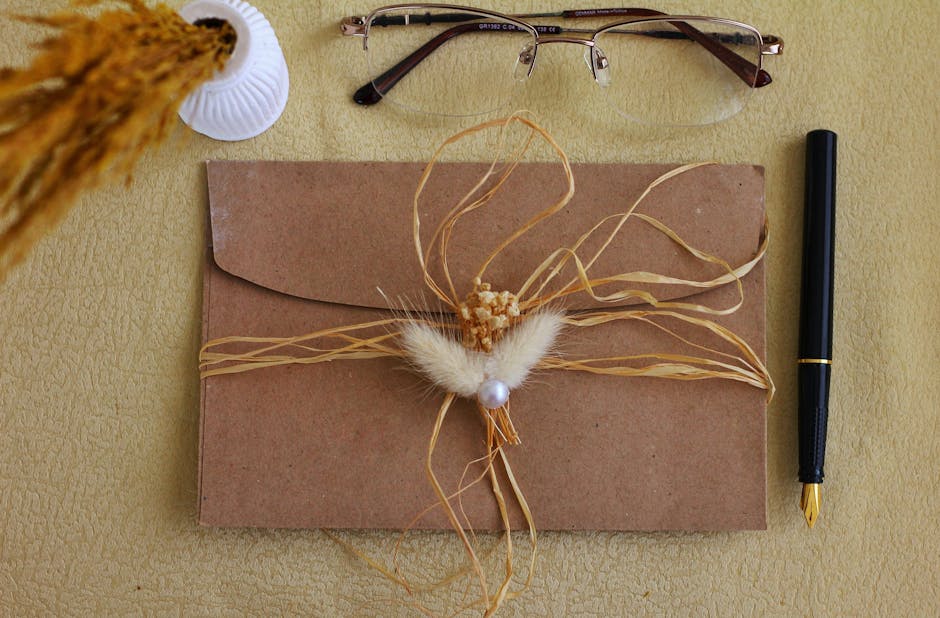 aesthetic thank you note with dried flowers and cookies
