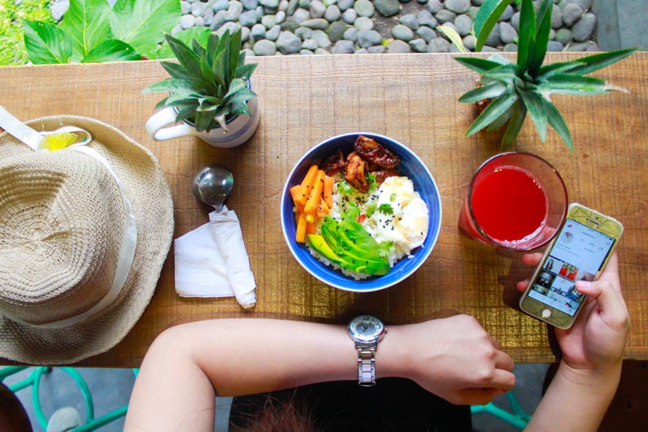 healthy dinner plate clock