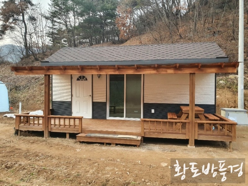 6평 농막 (다락 포함, 경량 목구조)